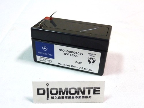 純正 ベンツ サブバッテリー 000000004039 新品 Mercedes-Benz ベンツ サブバッテリー 純正 新品 12V 1.2Ah